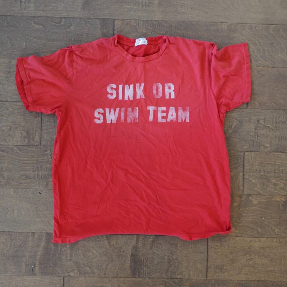 MOTHER Red Short Sleeve Tee